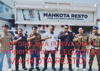 DPC GRIB JAYA KABUPATEN PURWAKARTA, MEMPERTANYAKAN AKTIVITAS MAHKOTA RESTO