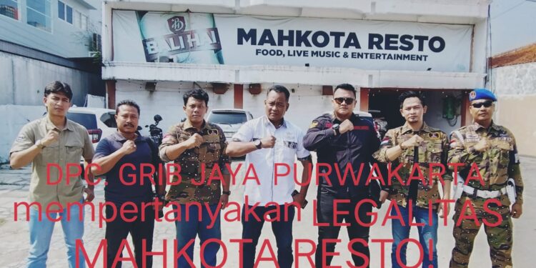 DPC GRIB JAYA KABUPATEN PURWAKARTA, MEMPERTANYAKAN AKTIVITAS MAHKOTA RESTO