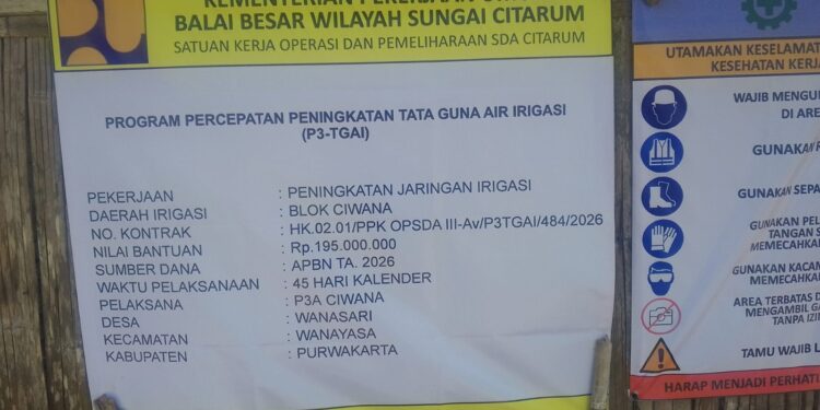 Diduga Kurang Transparan, Proyek P3-TGAI di Desa Wanasari Jadi Sorotan